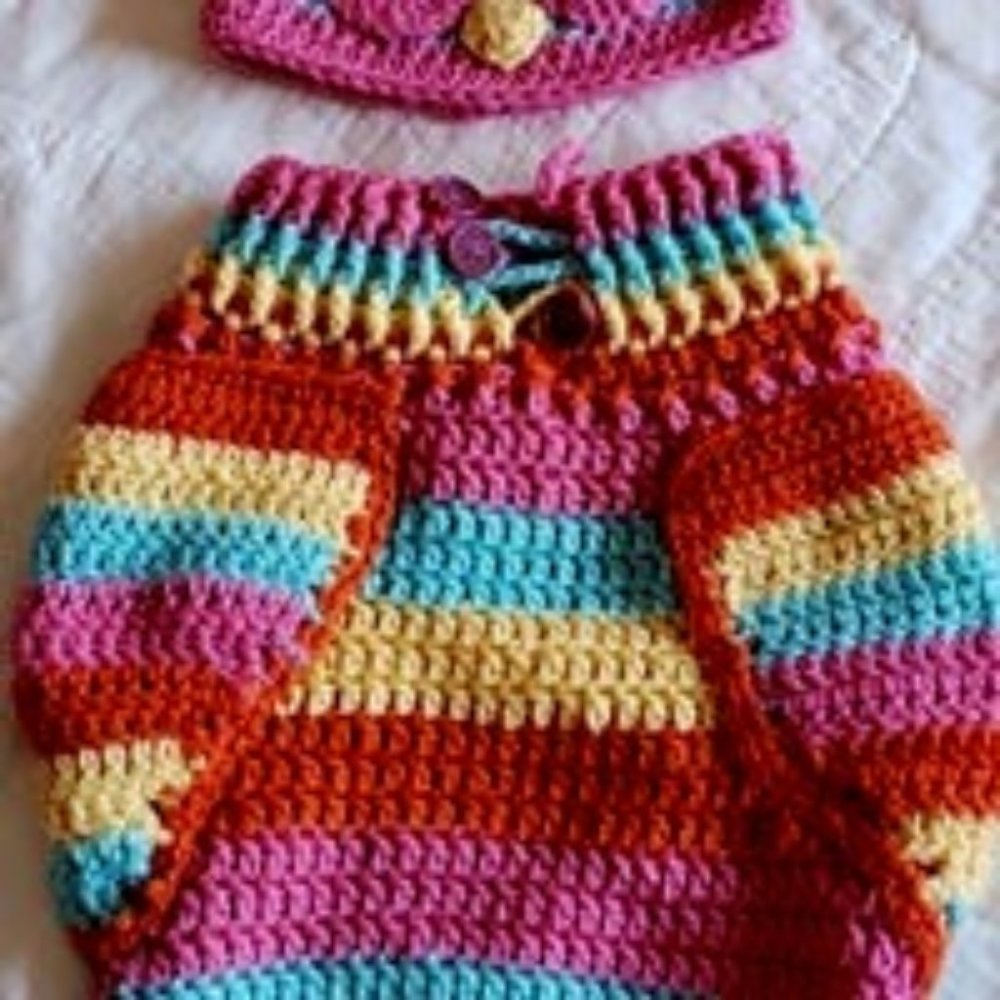 Rainbow owl baby cocoon